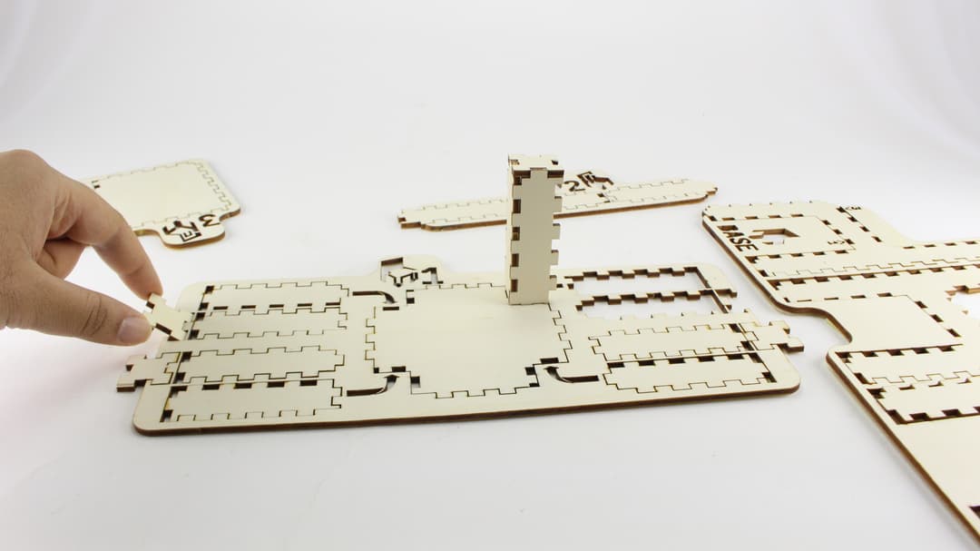 teaser image for Nesting Laser-Cut Objects for Fast Assembly